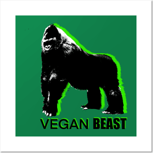 Vegan beast Posters and Art